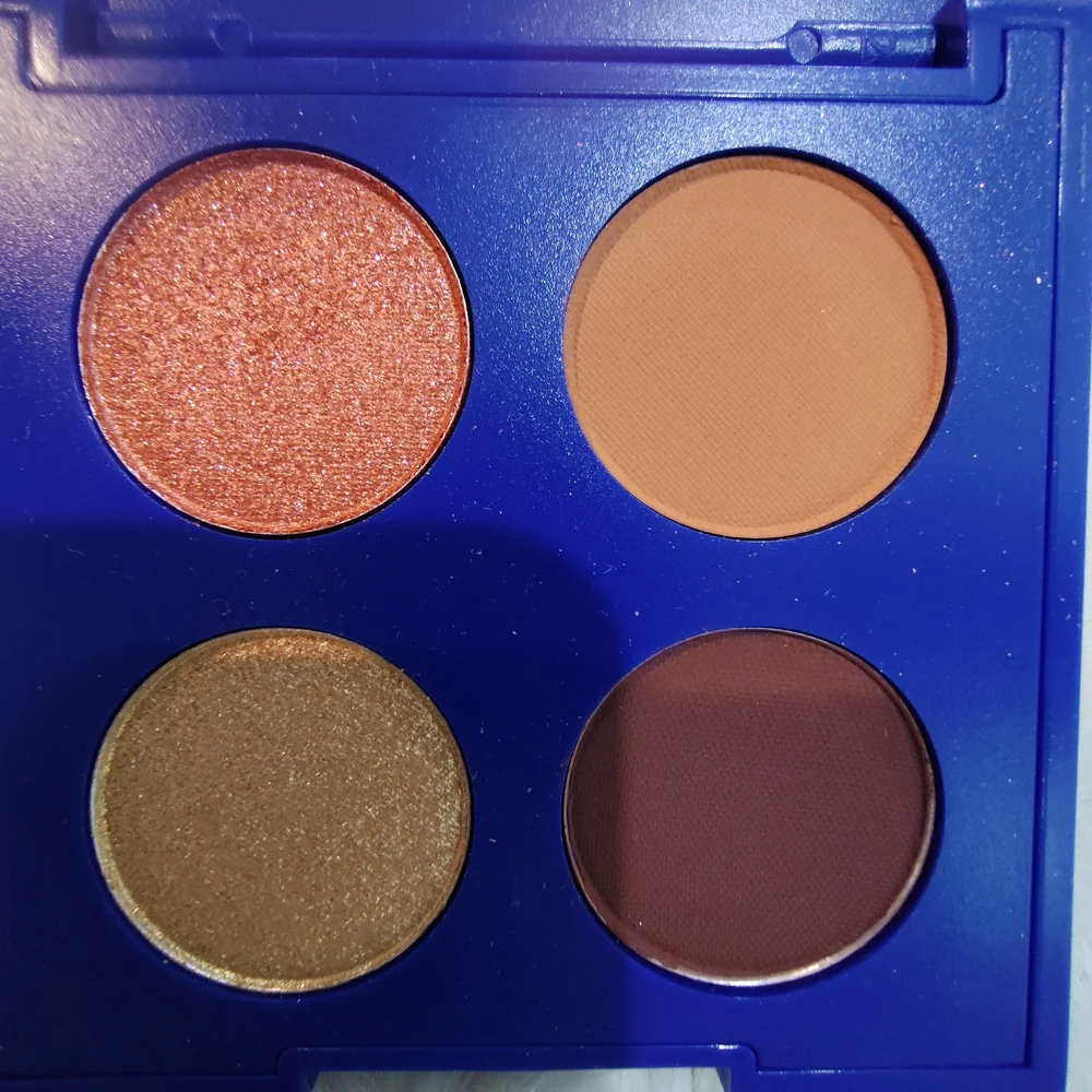 Tresluce Beauty Vibrant Eyeshadow Palette with Shimmering Gold and Warm Brown